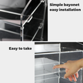 Alston 2-Tier Bakery Display Case Cabinet Pastry Acrylic Cupcake Donuts Cake Pastry Clear Display Cabinet Shelf Transparent Showcase 225x485x330mm