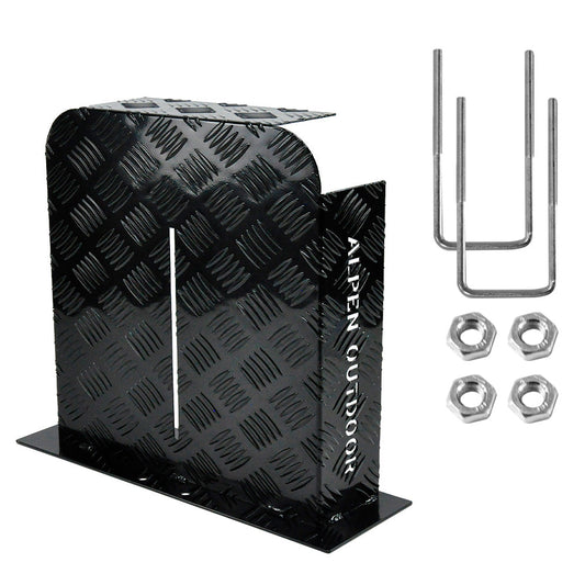Alpen Outdoor Base Mount 2mm Thickness Aluminium Diesel Heater Fuel Tank Cover Double Side for 10L 15L Fuel Tank Black