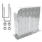 Alpen Outdoor Base Mount 2mm Thickness Aluminium Diesel Heater Fuel Tank Cover Left for 10L 15L Fuel Tank Silver