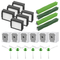 Vacuum Parts Kit Replacement Parts for iRobot Roomba i7 i7 Plus i8 j7 i4 i3 E5 E6 E7 Include 4 Roller Brushes 6 Filters 6 Side Brushes 8 Dust Bags