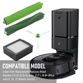 Vacuum Parts Kit Replacement Parts for iRobot Roomba i7 i7 Plus i8 j7 i4 i3 E5 E6 E7 Include 4 Roller Brushes 6 Filters 6 Side Brushes 8 Dust Bags