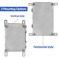 Electrical ABS Junction Box IP66 Waterproof Electrical Enclosure with Clear Hinged Cover and Mounting Plate for Electrical Project 30x20x17cm