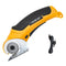 Cordless Electric Scissors 4.2V Rotary Cutter 2000mAh Battery Rechargeable Fabric Scissors Multi-Cutting Tool with Safety Lock for Cloth Cardboard Carpet