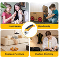 Cordless Electric Scissors 4.2V Rotary Cutter 2000mAh Battery Rechargeable Fabric Scissors Multi-Cutting Tool with Safety Lock for Cloth Cardboard Carpet