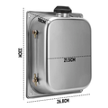 8L Petrol Fuel Tank Stainless Steel Diesel Fuel Tank Portable Diesel Container Backup Petrol Storage Tank For Truck Van External Fuel Tank