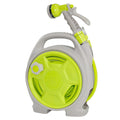 Mini Portable Garden Pipe Hose Cart 15m Reel Storage Set Garden Hose Storage Rack 29x15x32cm With High Pressure Water Gun for Cleaning Car Washing