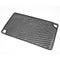 Reversible Cast Iron Griddle Rectangular BBQ Plate 43x24cm Double-Sided Flat Top Griddle Pan and Grooved Grill for Gas Stovetop Oven and Open Fire Black