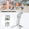 Portable Mobile Intelligent Gimbal 3 Axis Handheld Foldable and Rechargeable Smartphone Stabilizer 8 Modes with Tripod for Video Recording Face Tracking