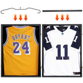 Jersey Frame Card Display Case Lockable Large Sports Jersey Showcase Box for Football Soccer Basketball Baseball Hockey with UV Protection Acrylic Black