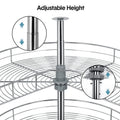 Shelf Rack for Spices 2-Shelf Under Sink Storage Blind Corner Carousel Kitchen Cabinet Organizer 81cm Diameter Rotating Max Load 14kg 270 Degree
