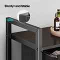 Laundry Hamper Basket Metal Laundry Organizer with MDF Shelf and 2 Waterproof Pull-Out Removable Dirty Clothes Bags for Laundry Room Bedroom Bathroom Dorm