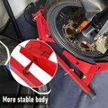 Heavy-Duty Motorcycle Motorbike Front Wheel Chock Lift Stand Vehicle Wheel Chock Clampsfor Trailer Transport 15