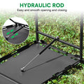Pneumatic Folding Table Quick Open Sturdy Outdoor Tactical Camping Table Portable Multifunctional Picnic Table with Side Tactical Holes 104x48x50cm