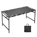 Pneumatic Folding Table Quick Open Sturdy Outdoor Tactical Camping Table Portable Multifunctional Picnic Table with Side Tactical Holes 104x48x50cm