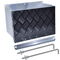 Battery Box Set Sturdy Galvanized Trailer Caravan Boat Spare Part with Lid and Hole for Secure Suits battery up to 160mm deep x 350mm wide Height 250mm