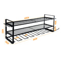 Power Tool Organizer Wall Mount 7 Drill Holder 3 Layer Heavy Duty Metal for Drill Plier Hammer Rack Suitable for Workshop Garage
