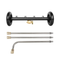 Alston Pressure Water Spray Car Undercarriage Cleaner Washer Max 4000PSI Chassis Washer Surface Cleaner 1/4 Quick Connector with Wands for Car Ground Cleaning