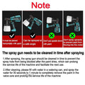 1400ml Cordless High Pressure Spray Gun Flow Adjustable Spray Gun Paint Sprayer Home Interior Exterior With 2 Nozzles For Makita 21V Battery-Skin Only