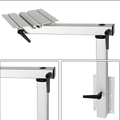 Adjustable RV Table Leg 360° Rotating Support Pedestal Table Leg RV Accessories, Detachable Aluminum Alloy Support Table Pedestal with Stepless Knob