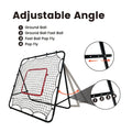 1m Football Rebounder Net Soccer Training Kickback Target Bounce Wall Detachable Metal Frame and PE Net For Passing Shooting Practice Sports Skills Trainer
