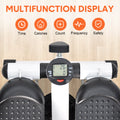 Mini Stepper Home Office Stair Stepper Machine with Resistance Bands and LCD Monitor for Full Body Workout Cardio Exercises Calves Trainer Calf Stretch