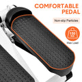 Mini Stepper Home Office Stair Stepper Machine with Resistance Bands and LCD Monitor for Full Body Workout Cardio Exercises Calves Trainer Calf Stretch
