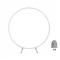 2M White Wedding Hoop Arch Metal Flower Ring Display Frame Balloon Circle Rack Backdrop for Wedding Birthday Party Garden Ceremony Decoration