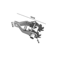 50 Pack Inline Cliplock Wire Strainer Aluminum Alloy Heavy Duty Wire Ratchet Tensioner for Electric Fence