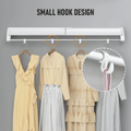 Alston Wall Mounted Drying Rack Black Clothes Airer Space Saver Folding Dryer Bearing Capacity 12KG Foldable Rail With Hooks Indoor Outdoor Balcony Laundry