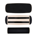 Wooden Balance Board Non-Slip Roller Board Home Fitness Balance Trainer Improves Core Stability for Snowboard Skateboard Surf Yoga Training Max Load 200kg