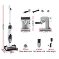 Devanti Cordless Wet Dry Vacuum Mop plus Coffee Maker Machine Espresso