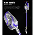 Devanti Cordless Stick Vacuum Cleaner Bagless 150W Purple