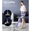 Devanti Cordless Stick Vacuum Cleaner Bagless 150W Purple