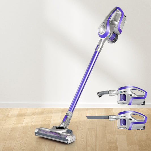 Devanti Cordless Stick Vacuum Cleaner Bagless 150W Purple