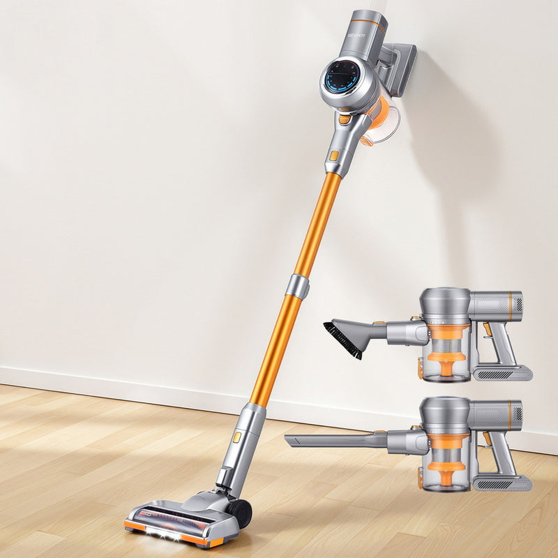 Devanti 300W Cordless Stick Vacuum Cleaner Self-Standing Gold