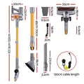 Devanti 300W Cordless Stick Vacuum Cleaner Self-Standing Gold