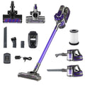 Devanti Stick Vacuum Cleaner Cordless Roller Brush 150W Purple