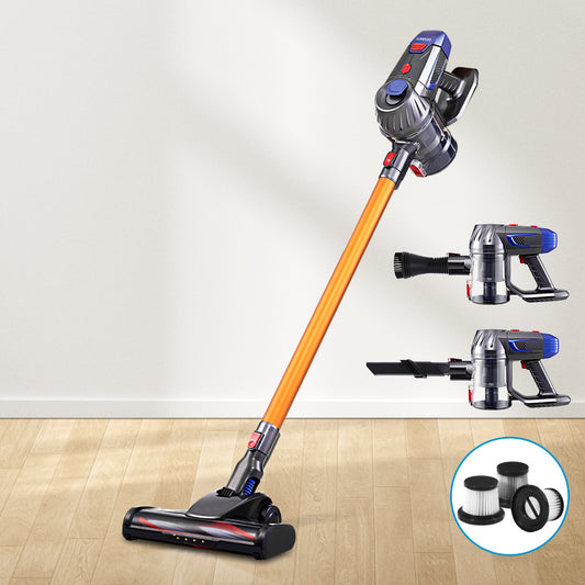Devanti Cordless Stick Vacuum Cleaner HEPA Filter 150W Gold