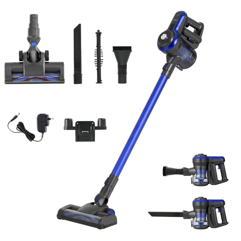 Devanti Cordless Stick Vacuum 250W Brushless Blue