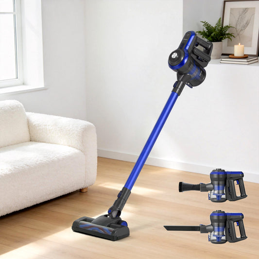 Devanti Cordless Stick Vacuum Cleaner Brushless 250W Blue