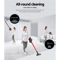 Devanti Cordless Stick Vacuum 250W Brushless Red