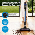 Devanti Cordless Stick Vacuum Cleaner 350W Brushless Blue