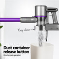 Devanti Cordless Stick Vacuum Cleaner Bagless 120W Purple