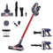 Devanti Cordless Stick Vacuum Cleaner 150W Bagless Red