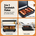 Devanti K7 Cordless Stick Vacuum Cleaner plus Sandwich Maker Panini Press