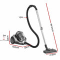 Devanti Vacuum Cleaner Bagless Canister 2000W 25kPa Powerful Suction 4L