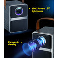 Devanti Portable Mini Projector 4K WiFi 1080P HDMI Home Theater