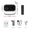 Devanti Mini Projector 1080P Portable Home Cinema