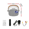 Devanti Mini Projector 1080P WiFi USB HDMI Portable Home Theatre
