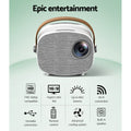 Devanti Mini Projector 1080P WiFi USB HDMI Portable Home Theatre